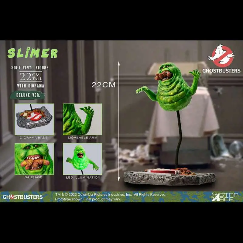 ghostbusters slimer soft vinyl deluxe figure
