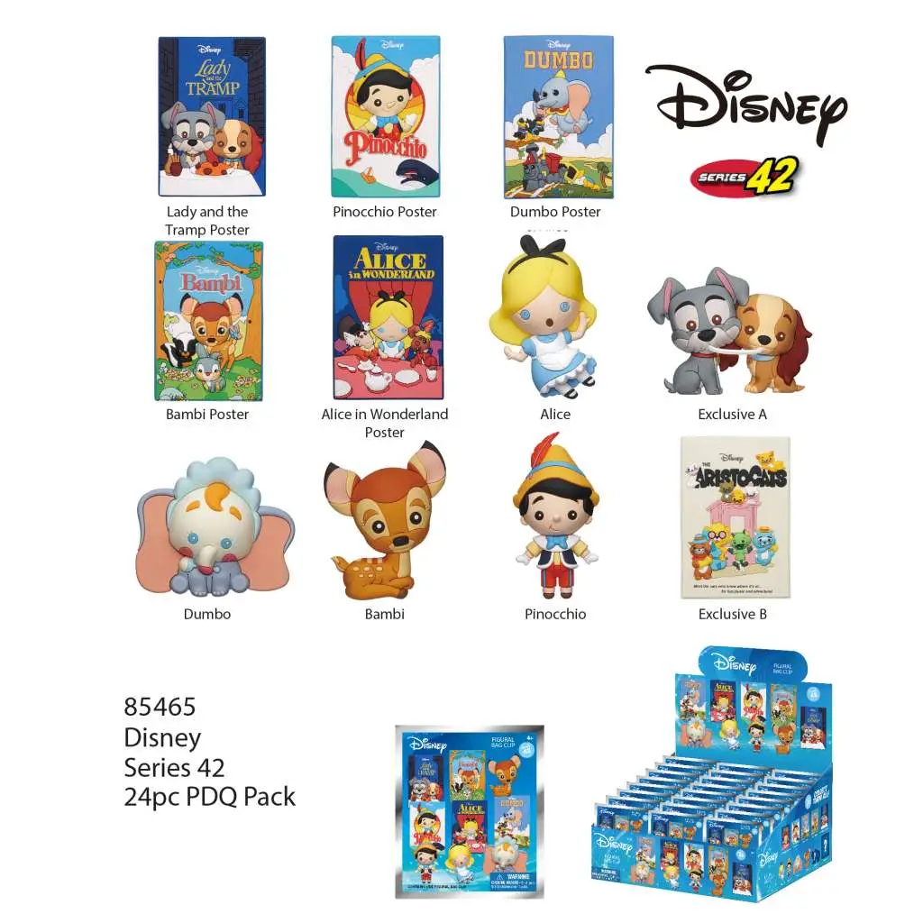 disney classic coll bag clip blind box display (24)