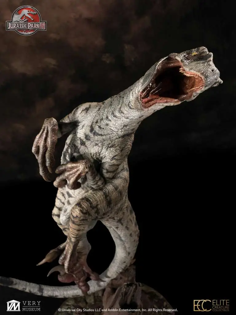 jurassic park 3 female velociraptor white queen maquette