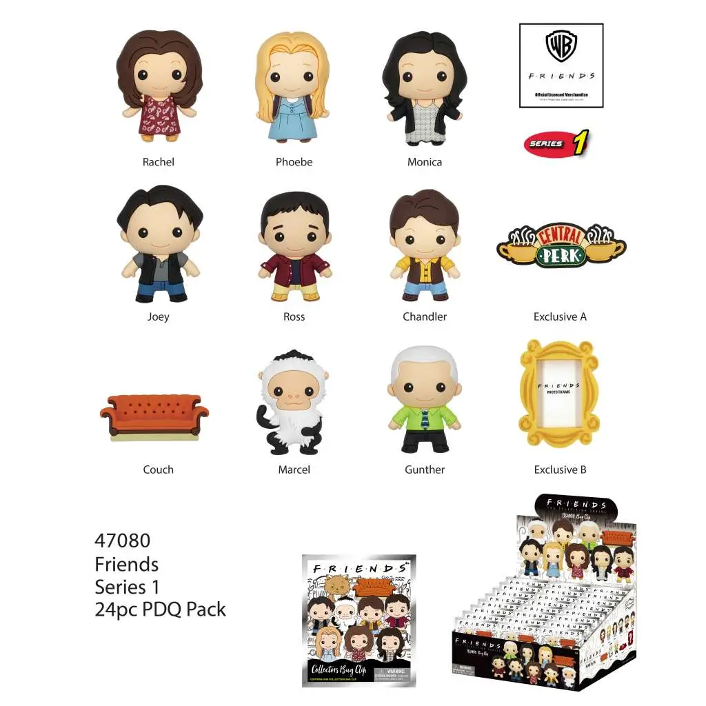 friends bag clips blind box display (24)