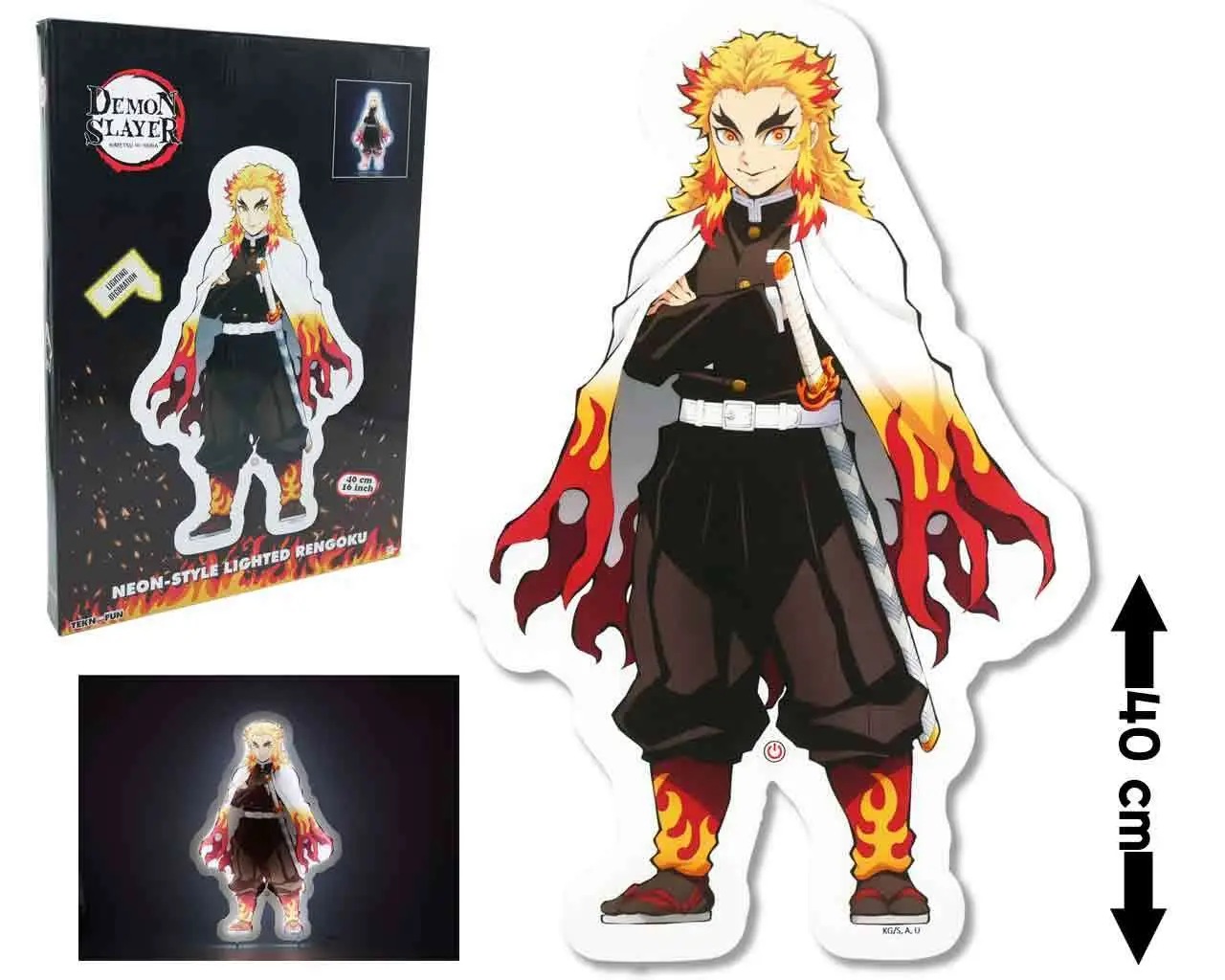 demon slayer  - light-up rengoku neon style