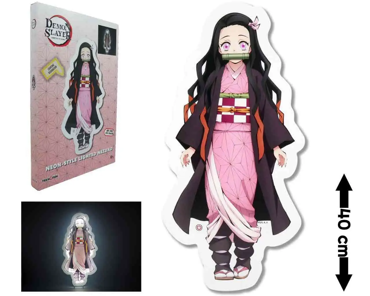 demon slayer - light-up nezuko neon style