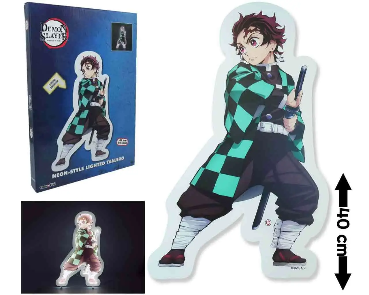 demon slayer  - light-up tanjiro neon style