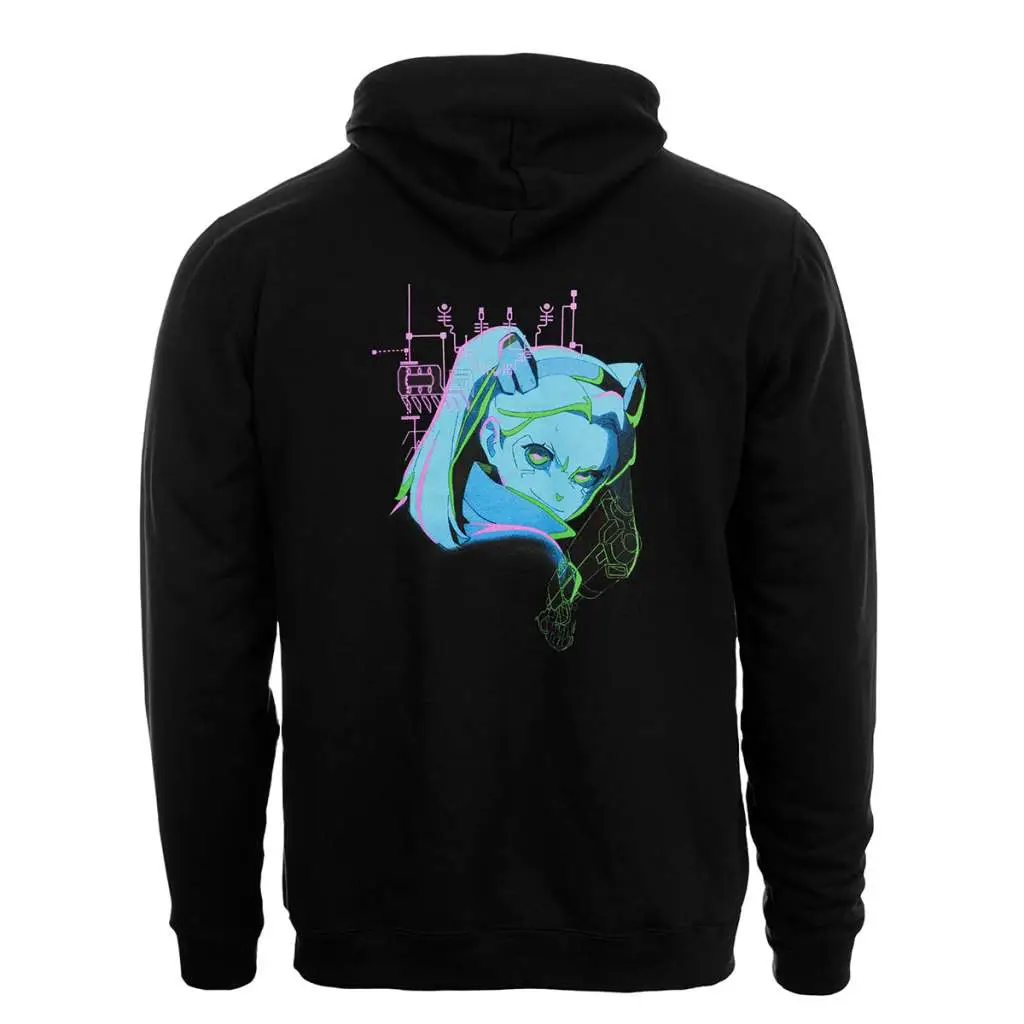cyberpunk edgerunners neon rebecca hoodie xxl