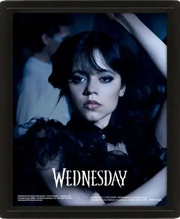 wednesday goo goo muck 3d lenticular poster framed