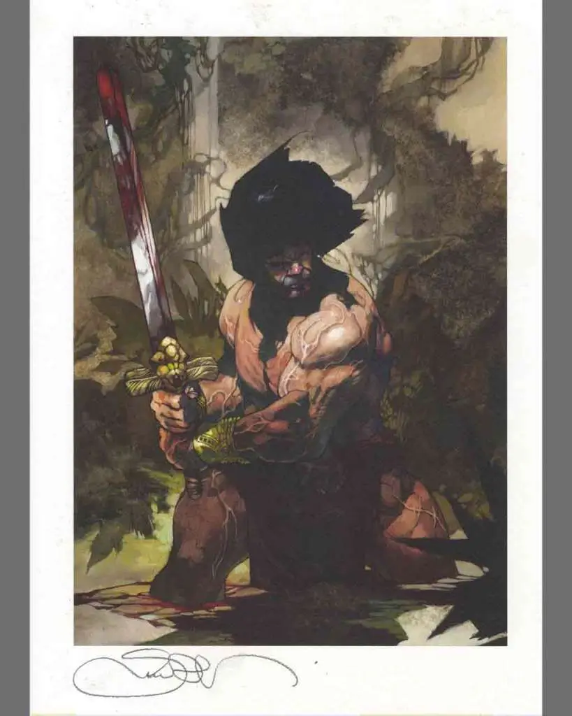 simone bianchi - conan the barbarian - limited edition lytho