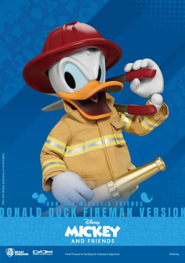 mickey & friends donald duck fireman version
