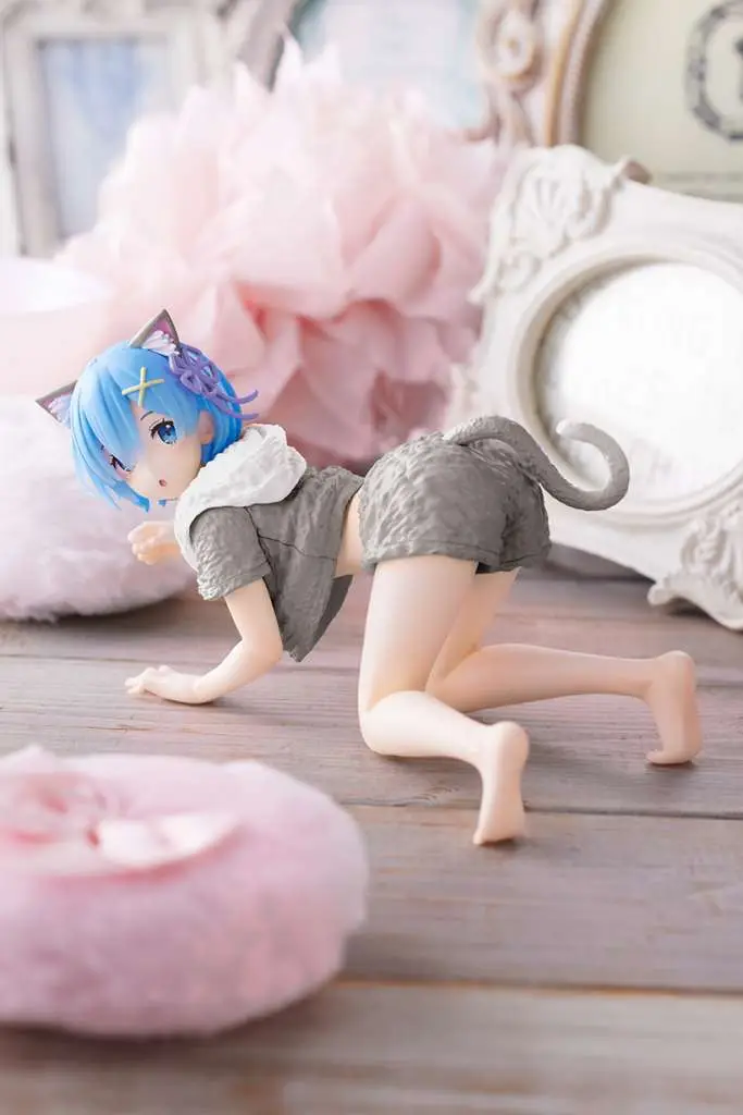 re:zero rem cat roomwear desktop cute figure renewal