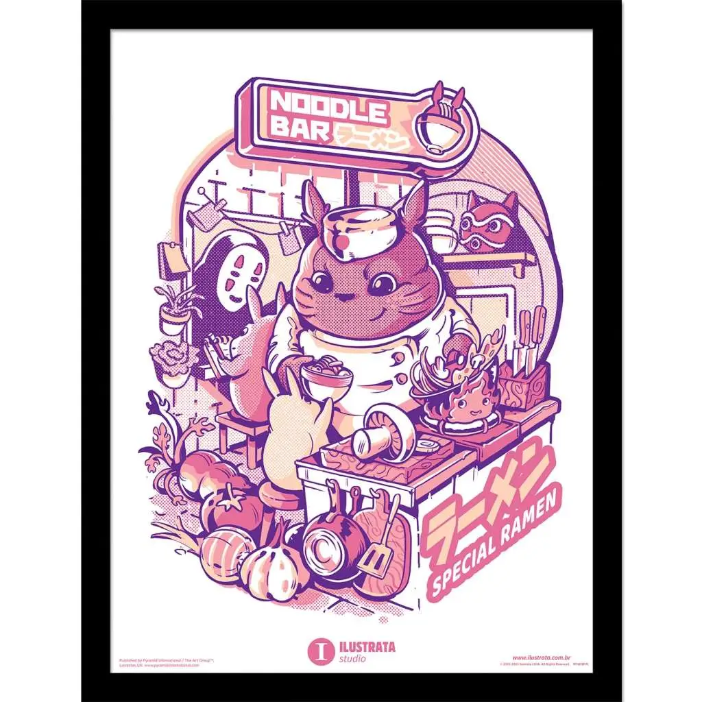 ilustrata my neighbour noodle bar collector print