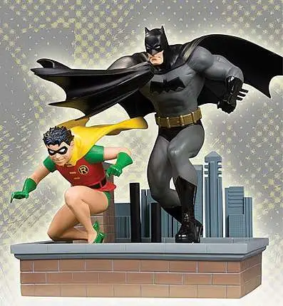 all star batman and robin mini statue
