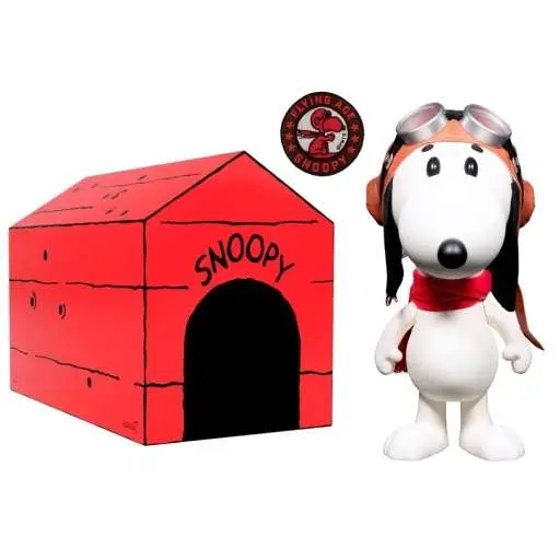 peanuts supersize vinyl figure snoopy flying ace doghouse box