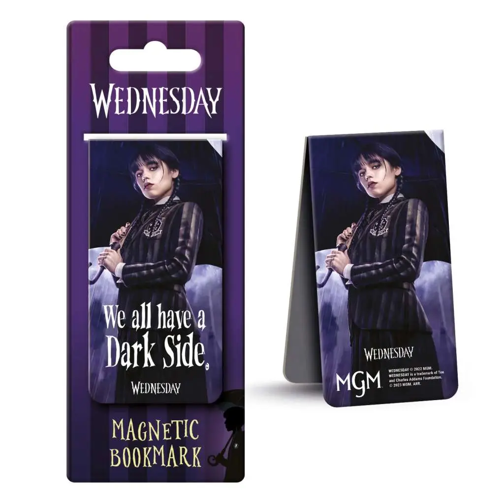 wednesday dark side magnetic bookmark