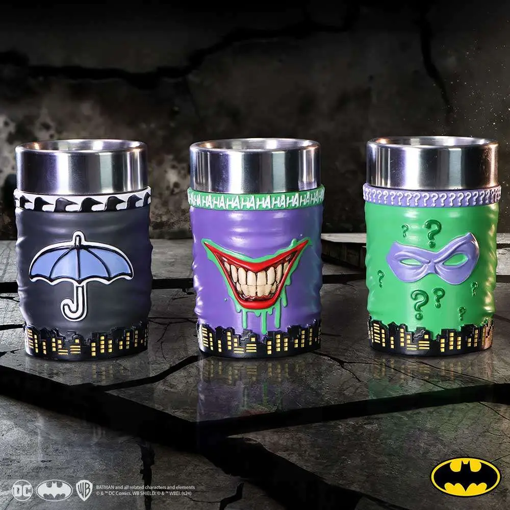 dc batman super villain collectible mini cup set