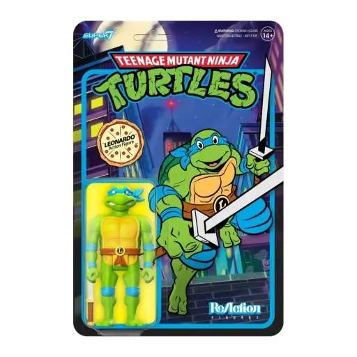 teenage mutant ninja turtles reaction figure w7 leonardo toon
