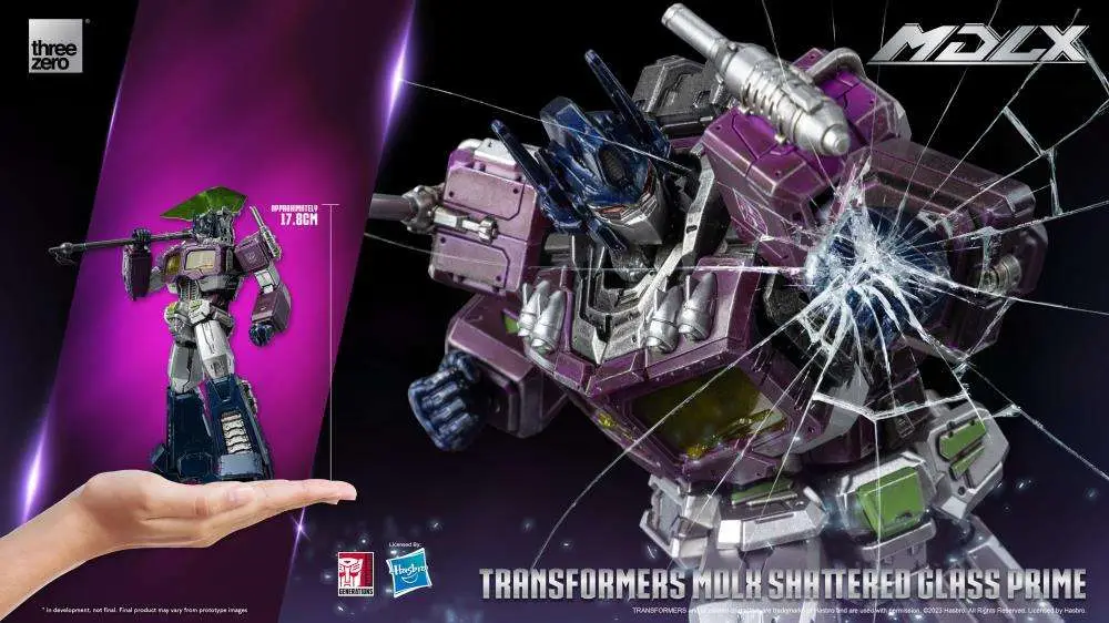 transformers mdlx shattered glass optimus prime ltd ed af