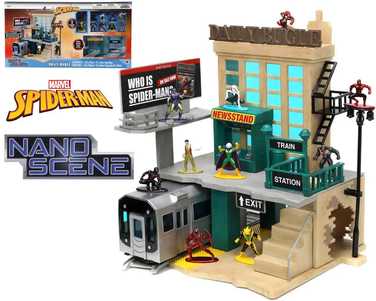 nano scene: marvel spider-man - daily bugle diorama