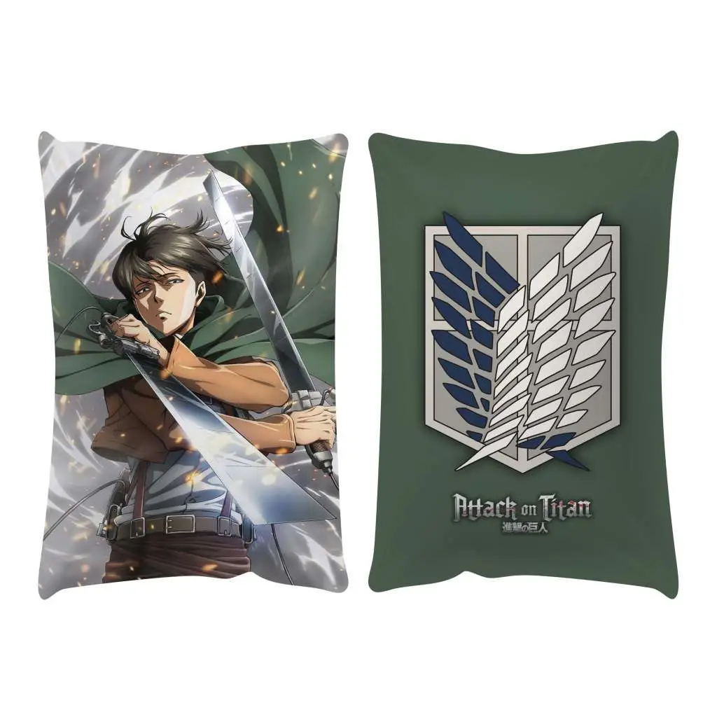 aot levi attack hug size pillow