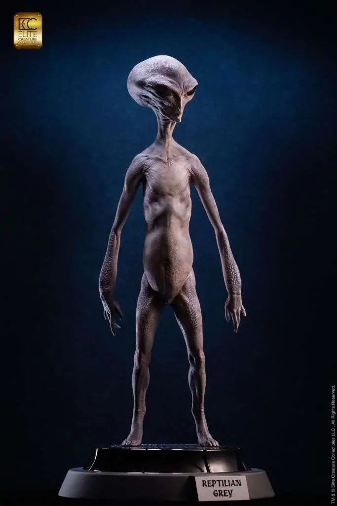 reptilian grey maquette by steve wang statue