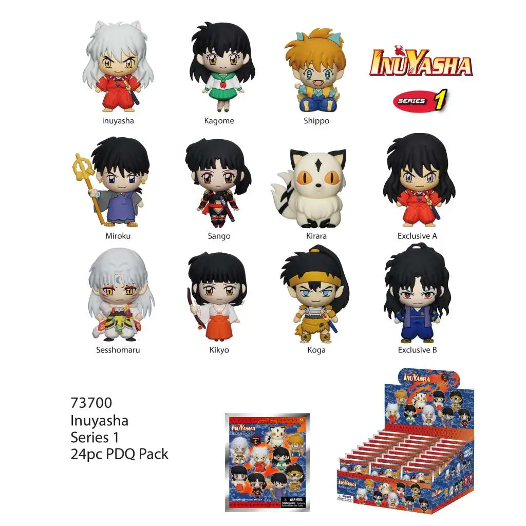 inuyasha bag clip blind box display (24)