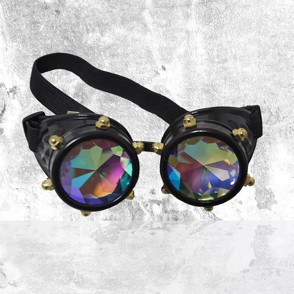 steampunk crystal vision goggles