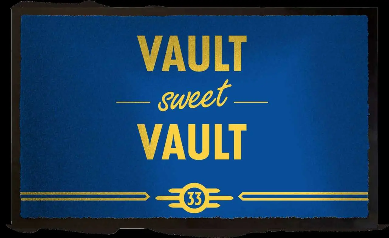 fallout doormat vault sweet vault