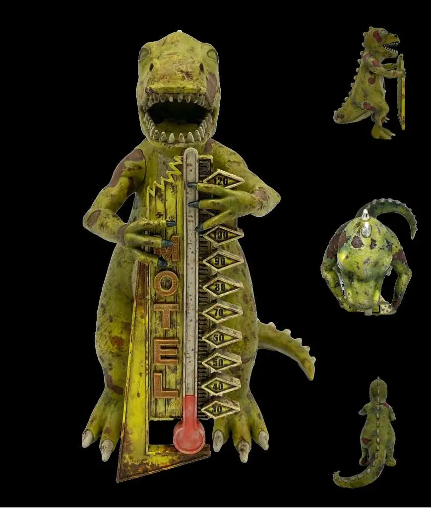 fallout  new vegas dinky the t-rex statue