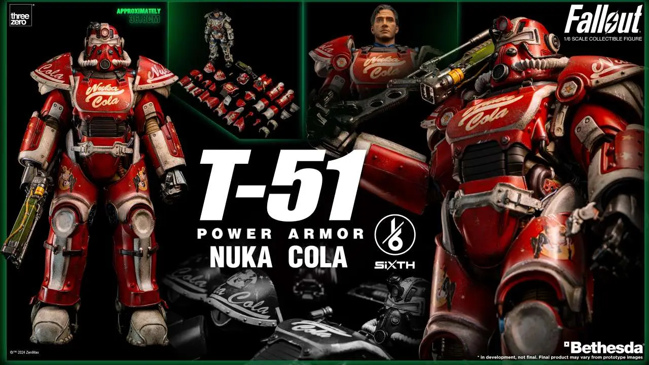 fallout t-51 nuka cola power armor 1/6 af