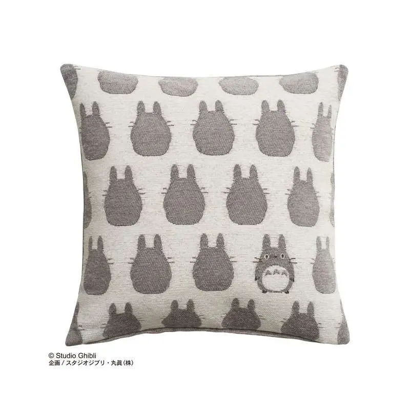 my neighbor totoro silhouette grey nap cushion