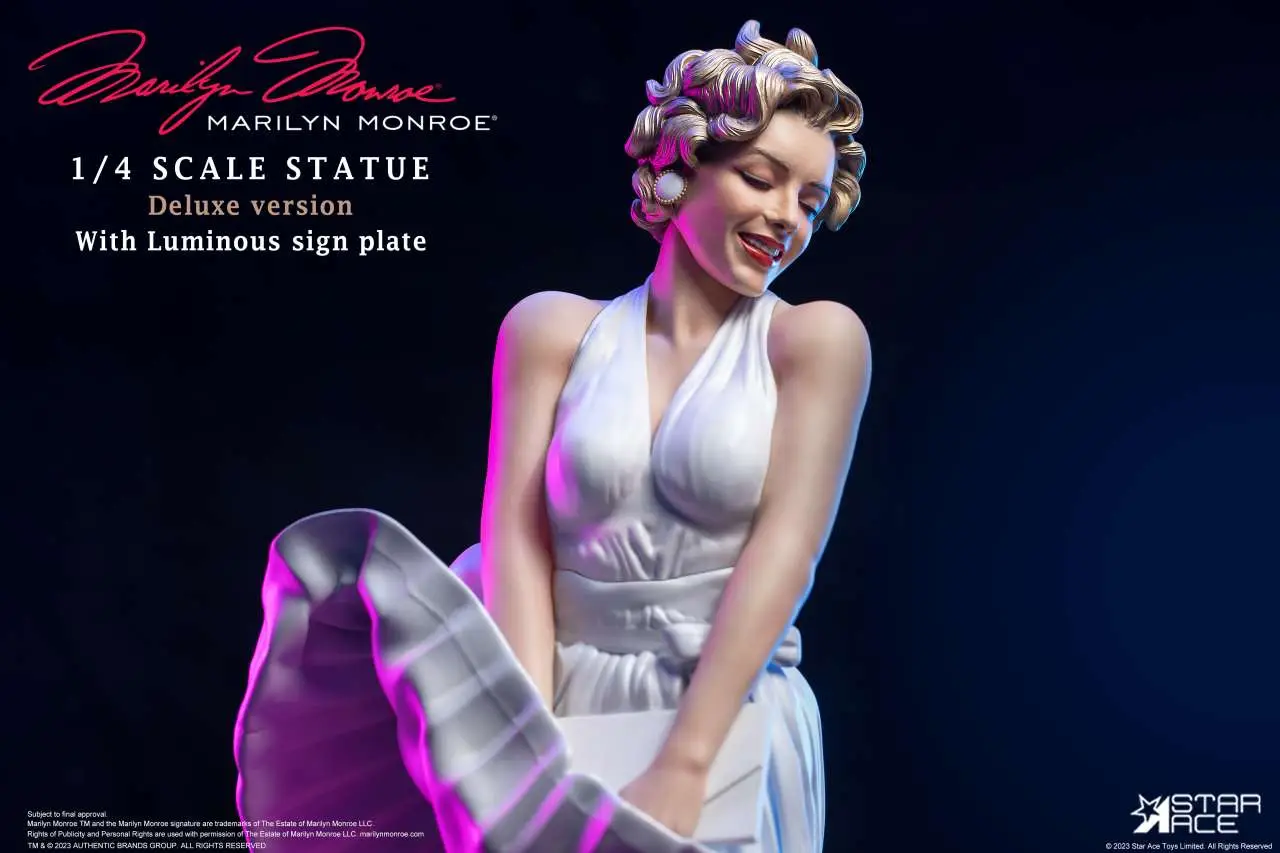 marilyn monroe 1/4 deluxe resin statue