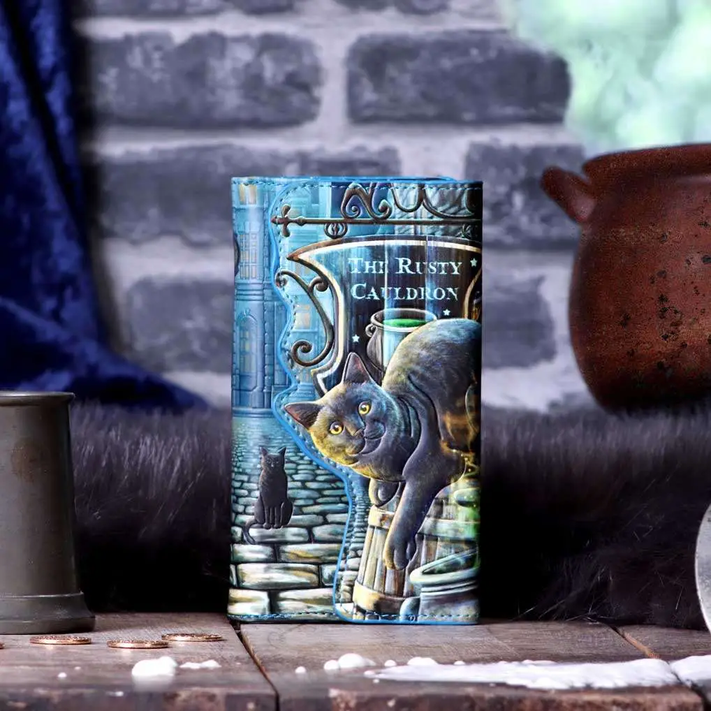 lisa parker rusty cauldron embossed wallet