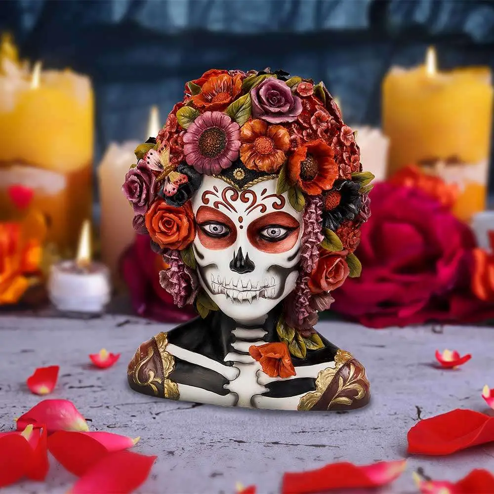 calavera catrina day of the dead bust