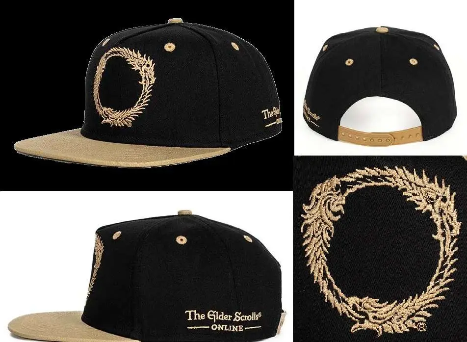 the elder scroll snapback hat ouroboros