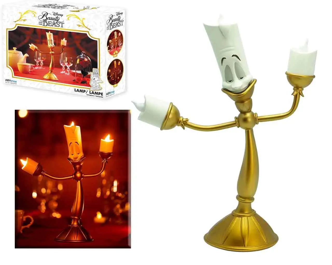 disney beauty & the beast lumiere desk lamp
