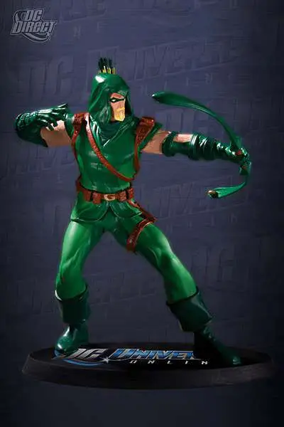 dc universe online green arrow statue