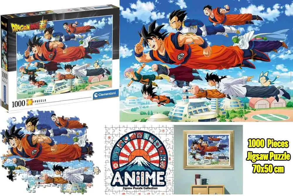 anime puzzle collection - dragon ball super: flying heroes - jigsaw puzzle 1000 pcs