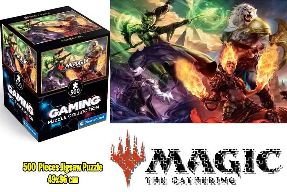 gaming puzzle collection - cube500 magic the gathering: planeswalkers - jigsaw puzzle 500 pcs