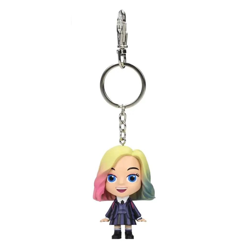 wednesday enid pvc keychain