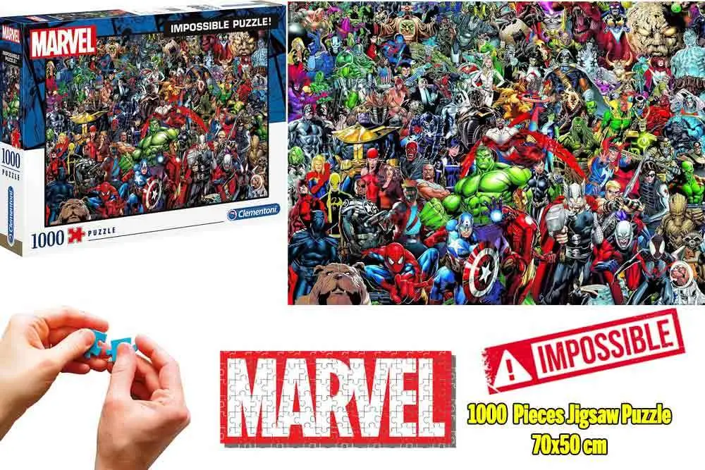 marvel : all-cast - impossible jigsaw puzzle 1000 pcs