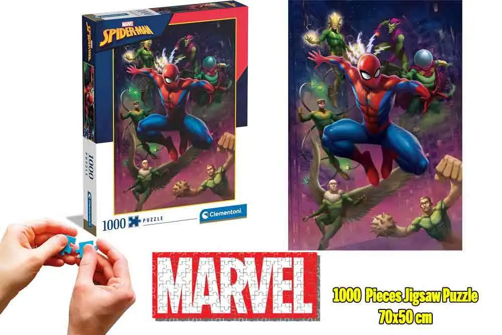 marvel spider-man: the sinister six - jigsaw puzzle 1000 pcs
