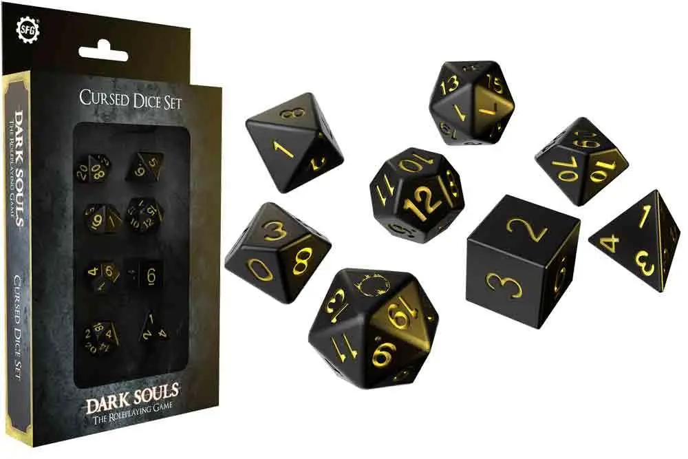 dark souls cursed dice set