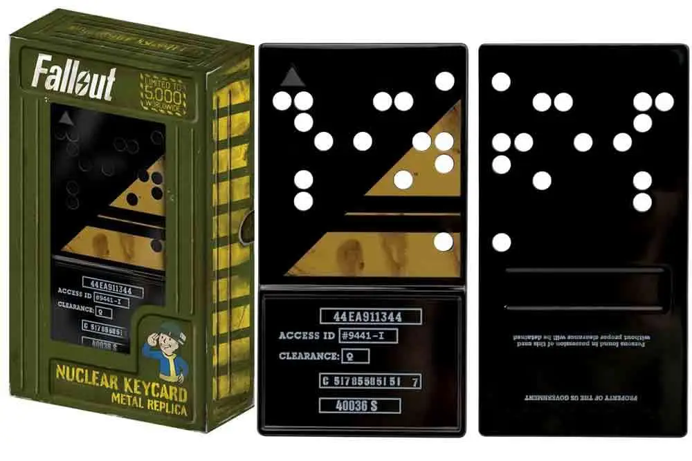 fallout - limited edition nuclear keycard replica