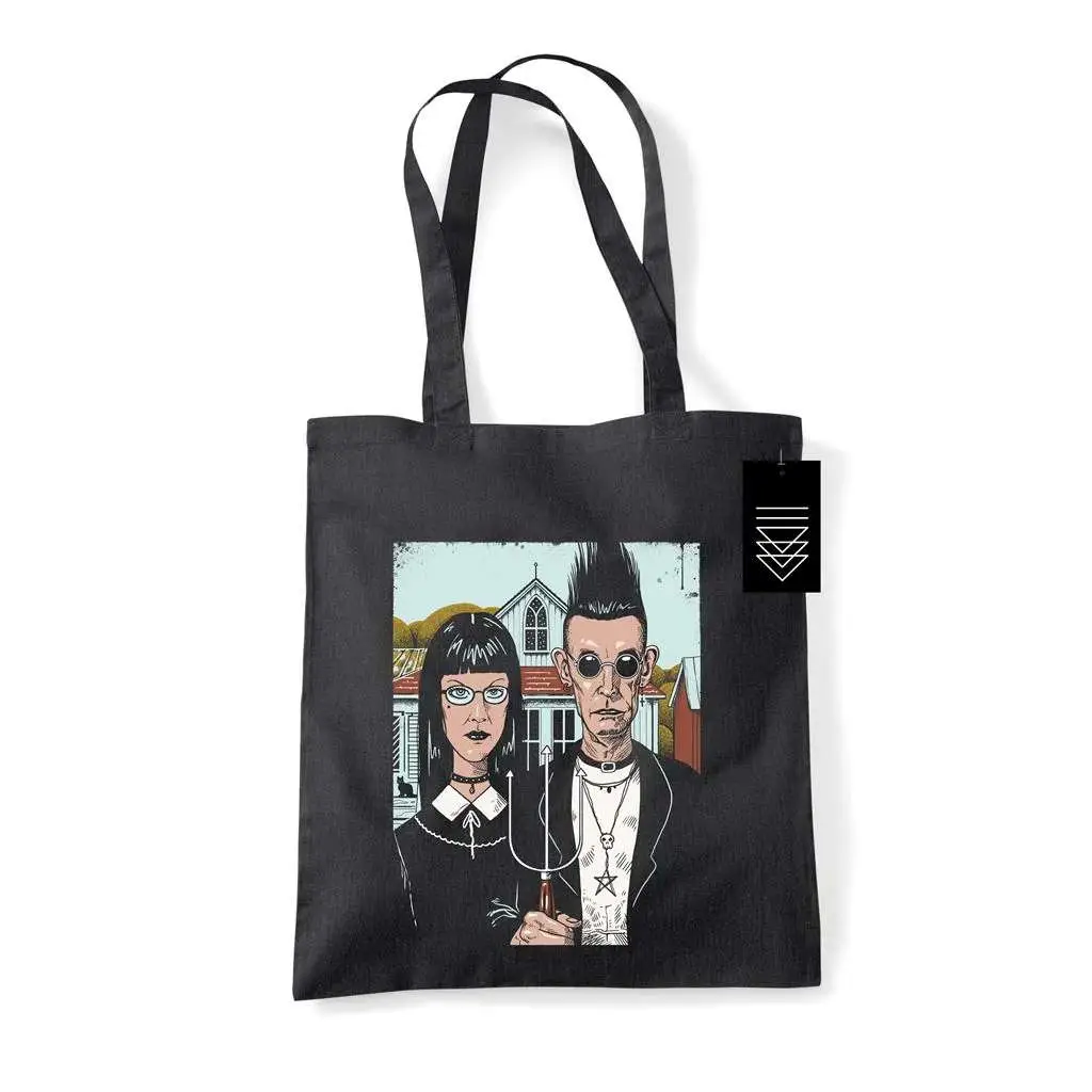 vincent trinidad american goth tote bag