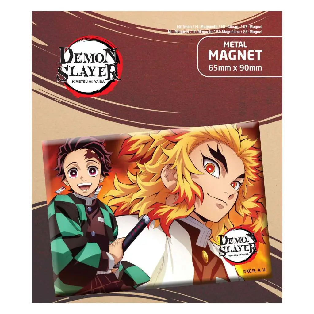demon slayer tanjiro and kyojuro magnet