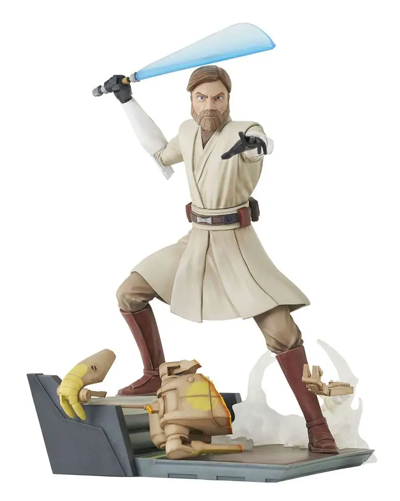 star wars gallery clone wars general kenobi pvc statue