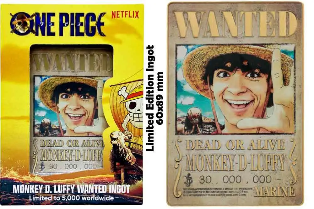 one piece - wanted poster - limited edition ingot