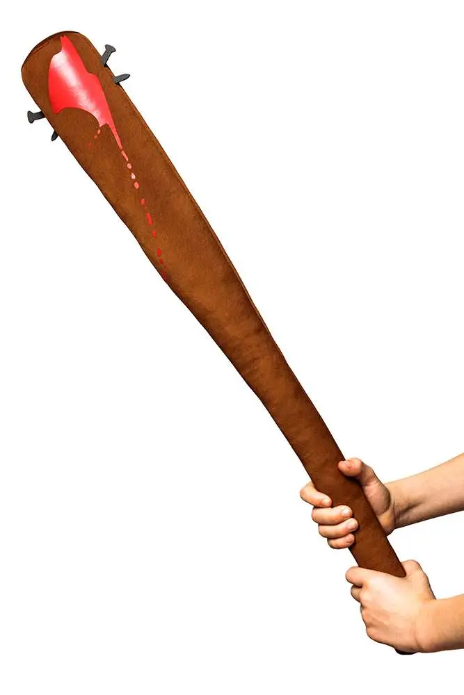 zombie swat nail studded bat plush