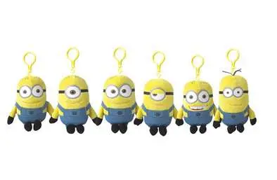 despicable me 2 minions 13cm clip set (6