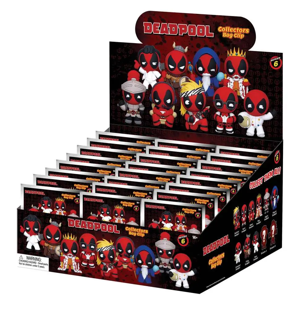 deadpool s.6 bag clip blind box display(24)