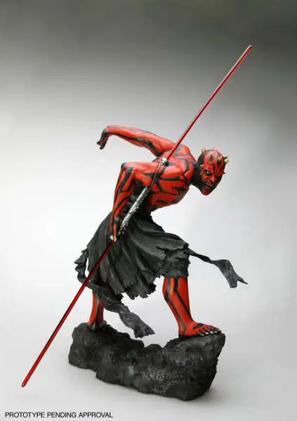 sw darth maul lights up artfx statue