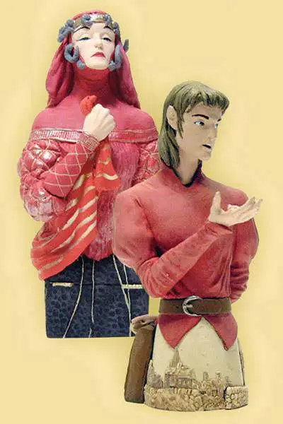 stardust tristran & witch mini bust set